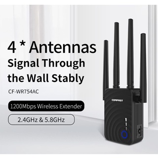 da comfast cf-wr754ac 1200mbps wifi extensor wifi repetidor/router dual band 2.4&5.8ghz 4 wifi antena amplificador de señal de largo alcance (9)