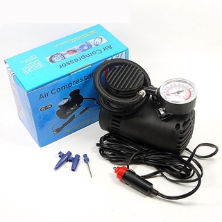 1 juego de 12V Mini bomba de aire de Metal coche Auto portátil Mini compresor de aire eléctrico Kit para bola bicicleta minicoche inflador de neumáticos bomba (1)