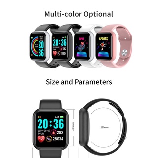 Smartwatch Y68 Con Correa Impermeable De Color Para Deportes De Ritmo Cardíaco (9)