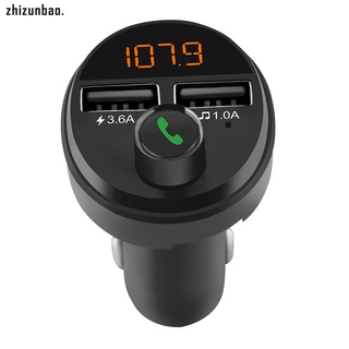 Bluetooth 5.0 FM transmisor inalámbrico manos libres Kit de coche reproductor MP3 Dual USB cargador de coche