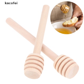 [kacofei] gotero de miel de madera servidor 8/10 cm de madera mini miel mermeladas jarabe agitador (7)
