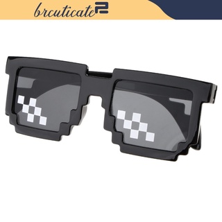[BRCUTICATE2] Novedad mosaico Pixilated gafas de sol fiesta favores - divertidos gafas de plástico, Cocktail Eye gafas disfraces foto Props -