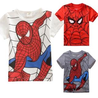 niños niños niño manga corta superhéroe spiderman impreso camiseta camiseta tops