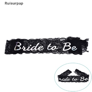 [Ruisurpap] Bride To Be Black Lace Sash Hens Night Wedding Shower Bachelorette Party Hot Sale