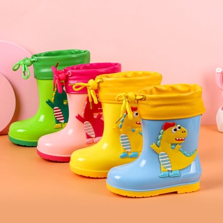 De dibujos animados de los niños zapatos de lluvia de los niños antideslizante botas de lluvia de las niñas de cuatro estaciones de los niños bebé agua sh bfhf551.my10.28