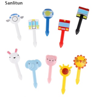 [sihaimern] 10pcs mini animal farmkids fruit tenedor de dibujos animados snack pastel postre comida palillo de dientes. (1)