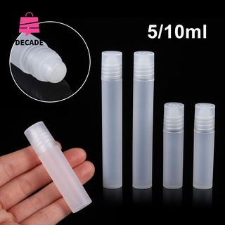 DECADE 5/10ML Travel Perfume Roller Ball Home&Living Frosted Glass Empty Essential Oil Bottle Portable Transparent Refillable Hot Sale Container (1)