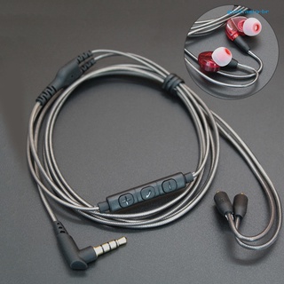 gl mmcx - cable para auriculares con control de volumen de micrófono para shure se215 se315 se535