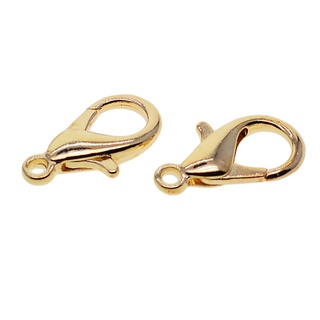 [Sell Well] 50Pcs Curved Lobster Claw Clasps Jewelry Findings Keychain Rings Silver