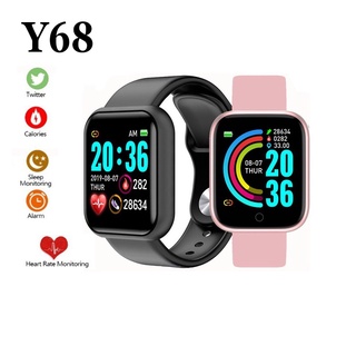 Reloj inteligente Y68 D20 con Bluetooth USB con Monitor cardiaco Smartwatch y68 reloj inteligente
