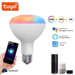 Nueva Tuya WiFi + Bluetooth-Bombilla LED Inteligente compatible Con Control De Voz De 10 W RGBCW Con Alexa Echo Plus Google Home En Stock