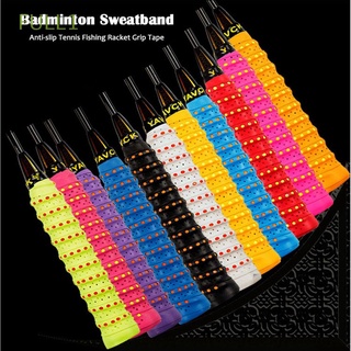 FULL1 Shock Absorption Grip Tape Baseball Bats Anti-slip Band Badminton Sweatband Windings Over Bicycle Handle For Fishing Rod Tennis Squash Racket Anti-skid Sweat Absorbed/Multicolor