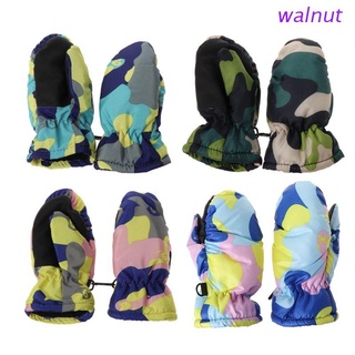 walnut Baby Winter Waterproof Warm Mittens Boy Girl Kids Children Outdoor Ski Gloves