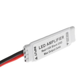 izefia mini amplificador de señal repetidor para 5050 3528 smd rgb led tira de luz dc 12v (3)