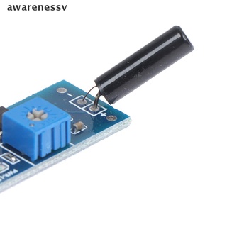 awav normalmente interruptor de vibración abierto módulo de alarma antirrobo de alta sensibilidad para arduino.