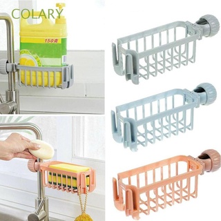 colary organizador de esponja titular de la toalla colgante estante fregadero baño cocina drenaje ajustable estante de almacenamiento