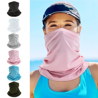 eyour deporte ciclismo color sólido cubierta facial montar protector solar bufanda al aire libre bandana