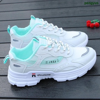 2022 Primavera Nueva Hueco Zapatillas De Deporte De Las Mujeres s Versión Coreana Transpirable Todo-Partido casual Zapatos De Malla Viejos Pequeños Blancos