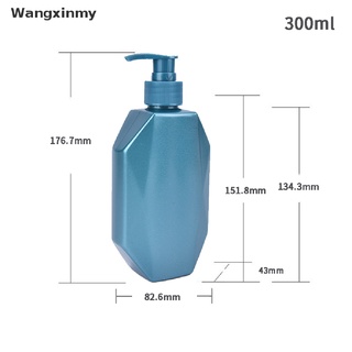 [wangxinmy] creative geometry champú prensa botella de gel de ducha líquido recargable portátil venta caliente (7)