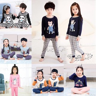 Sunny: conjunto de ropa de dormir con estampado de dibujos animados para bebés y niñas, Tops+pantalones pijamas