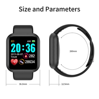 Reloj Inteligente Y68/D20 resistente al agua/Bluetooth/USB/monitor cardíaco/pulsera inteligente/reloj inteligente (5)