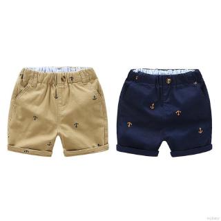 Mybaby pantalones cortos casuales de algodón con cintura elástica de verano para bebés/niños (2)
