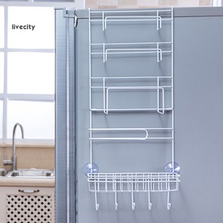 Livecity - estante de almacenamiento para congelador, cocina, hogar, especias, organizador de despensa