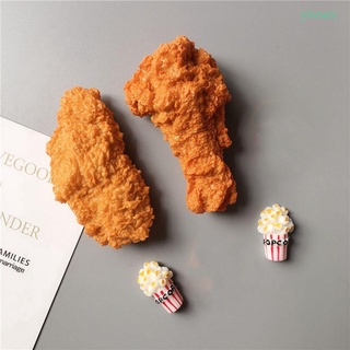 Calcomanías decorativas creativas De simulación De pollo Fritos Comida