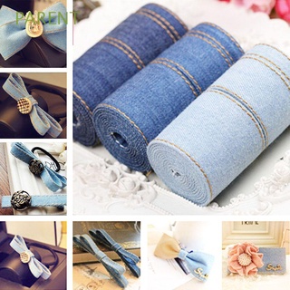PARENT Jumper Jeans Fabric Tape Cap Clothing Decorations Denim Ribbon Double-sided DIY Hairclip Accessories Bow Crafts Sewing/Multicolor