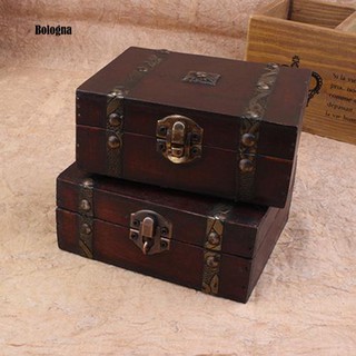 Joyería Vintage pendientes collar pulsera organizador de almacenamiento caja de madera caja de regalo