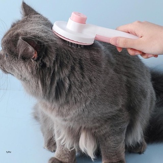 Tyhu-Cepillo Para Gatos (Limpieza Automática , De Pelo Corto O Largo , Rosa , Azul/Amarillo) (1)