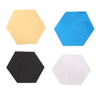 12 unids/lote de espejo hexagonal extraíble acrílico adhesivo de pared 3d espejo adhesivo para azulejos (1)