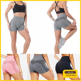 mitaneidad mujer pantalones cortos push up leggings yoga pantalones mujeres gimnasio fitness sin costuras slim entrenamiento cintura alta correr/multicolor