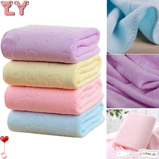 LY toallas de baño duraderas absorbentes antibacterianas tela de ducha en forma de oso de microfibra comodidad suave cuerpo seco/Multicolor