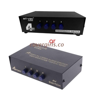 girgs 4 puertos av audio video rca 4 entrada 1 conmutador de salida selector caja divisor (1)
