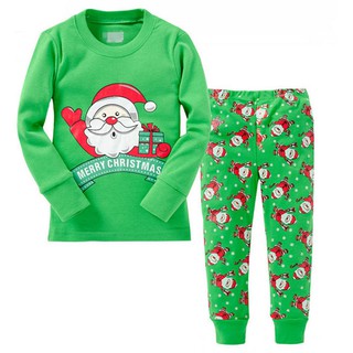 Santa Claus pijamas bebé niños niños pijamas ropa de navidad ropa de hogar ASD700 (1)