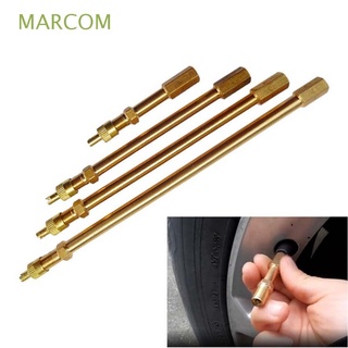 MARCOM Universal Tyre Stem Extension Pole Brass Inflation Valve Stems Air Valve Pump Extension Rod Inflatable Nozzle Steamboat Balance Car Copper Automobiles Tool Unicycle Extension Tube