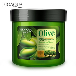500g natural oliva cuidado del cabello máscara nutritiva hidratante suave mascarilla para el cabello