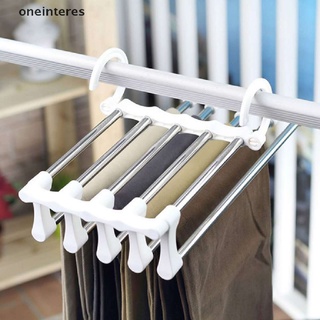 【res】 5 In 1 Pant Rack Hanger For Clothes Organizer Multifunction Magic Trouser Hanger .