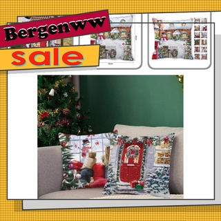 <Bergenww_my> Fundas de almohada lavables para sofá, suave, decoración cómoda para navidad