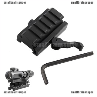 smallbrainssuper rifle scope mount qd quick despegable palanca de bloqueo elevador de 20 mm picatinny riel adaptador sbs