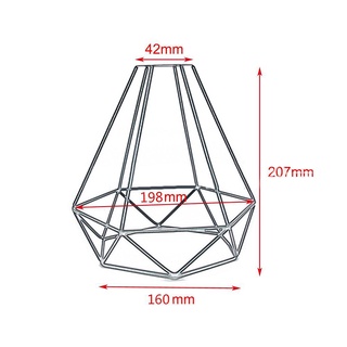 paquete de 2 lámparas retro diy para colgar la lámpara de la vendimia de hierro tienda accesorios colgante interior jaula forma decorativa (5)