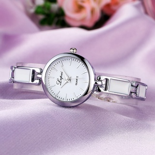 Reloj de pulsera de cuarzo con diamantes de imitación de acero inoxidable Unisex para mujer A la moda