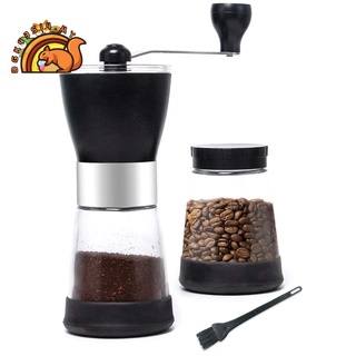 Molinillo de café manual con 2 contenedores de café Oz para molinillo de granos de café molinillo de la máquina molinillo de especias molino