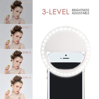 [haoyun] Selfie anillo de luz para teléfono móvil con Clip de luz redonda para selfies/luz de relleno portátil para teléfono/luz LED para Selfie