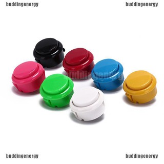 {buddi} 10 botones pulsadores de 30 mm para juegos de botones arcade piezas de 7 colores {fc}