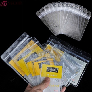 Yelgir 10 pzs/Lote De Plástico Transparente De tarjetas Badg Para papelería/escuela/oficina
