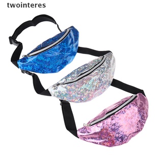 [twointeres] reversible lentejuelas glitter cintura riñonera bolso láser bolso niñas [twointeres] (1)
