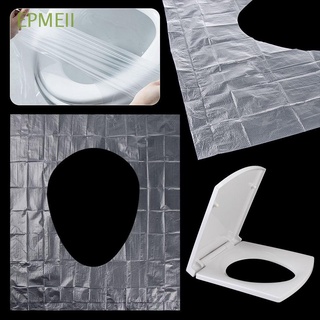 EPMEII 50pcs Water Proof Toilet Seat Go Out Toilet Cover One Time Travel Goods Single Piece Travel Stickers Antibacterial Toilet