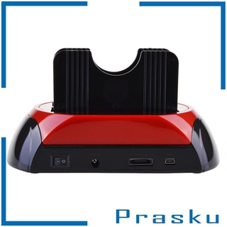 [PRASKU] Base de acoplamiento HDD SATA IDE Dual USB 2.0 clon disco duro lector de tarjetas AU plug (4)